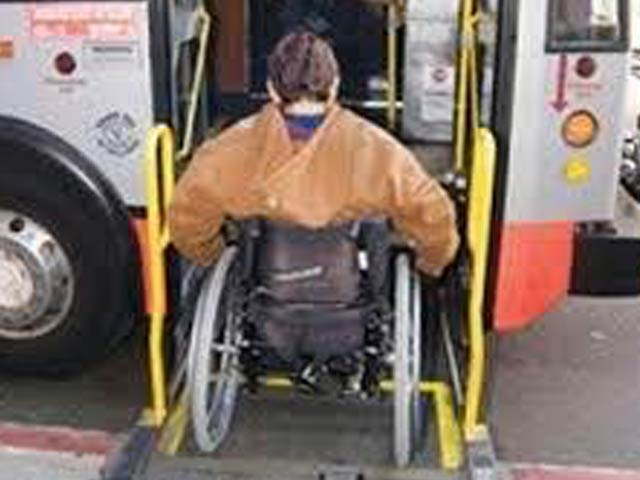 Bus automated wheelchair ramp
